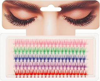 100 racimos de pestañas de colores, 100 unida...