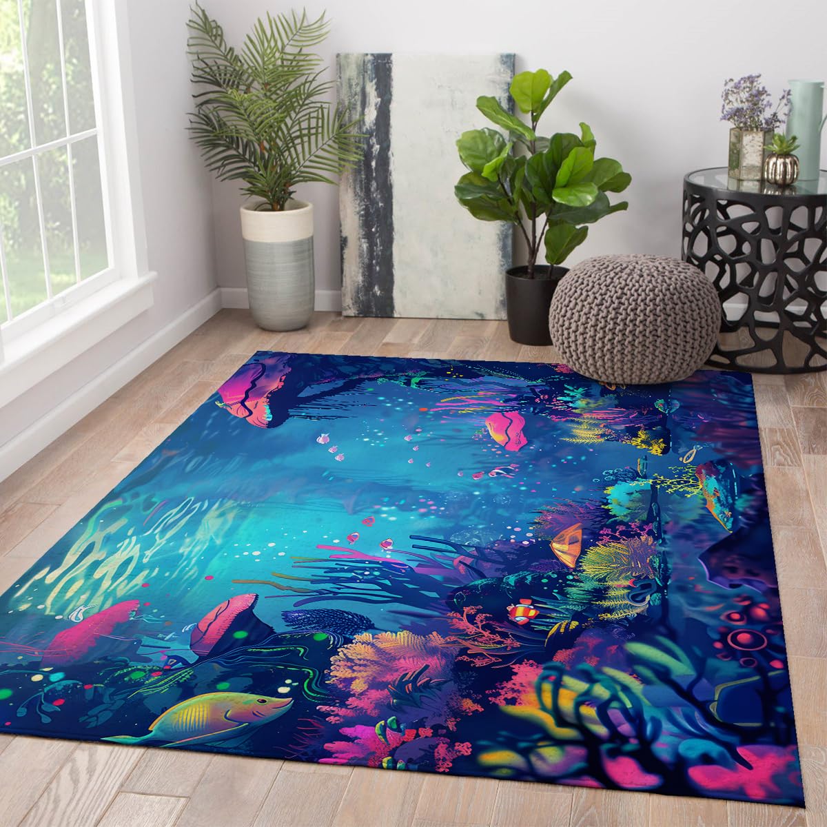 Tapis pour salon 180x240cm doux et facile à laver pour effacer les taches