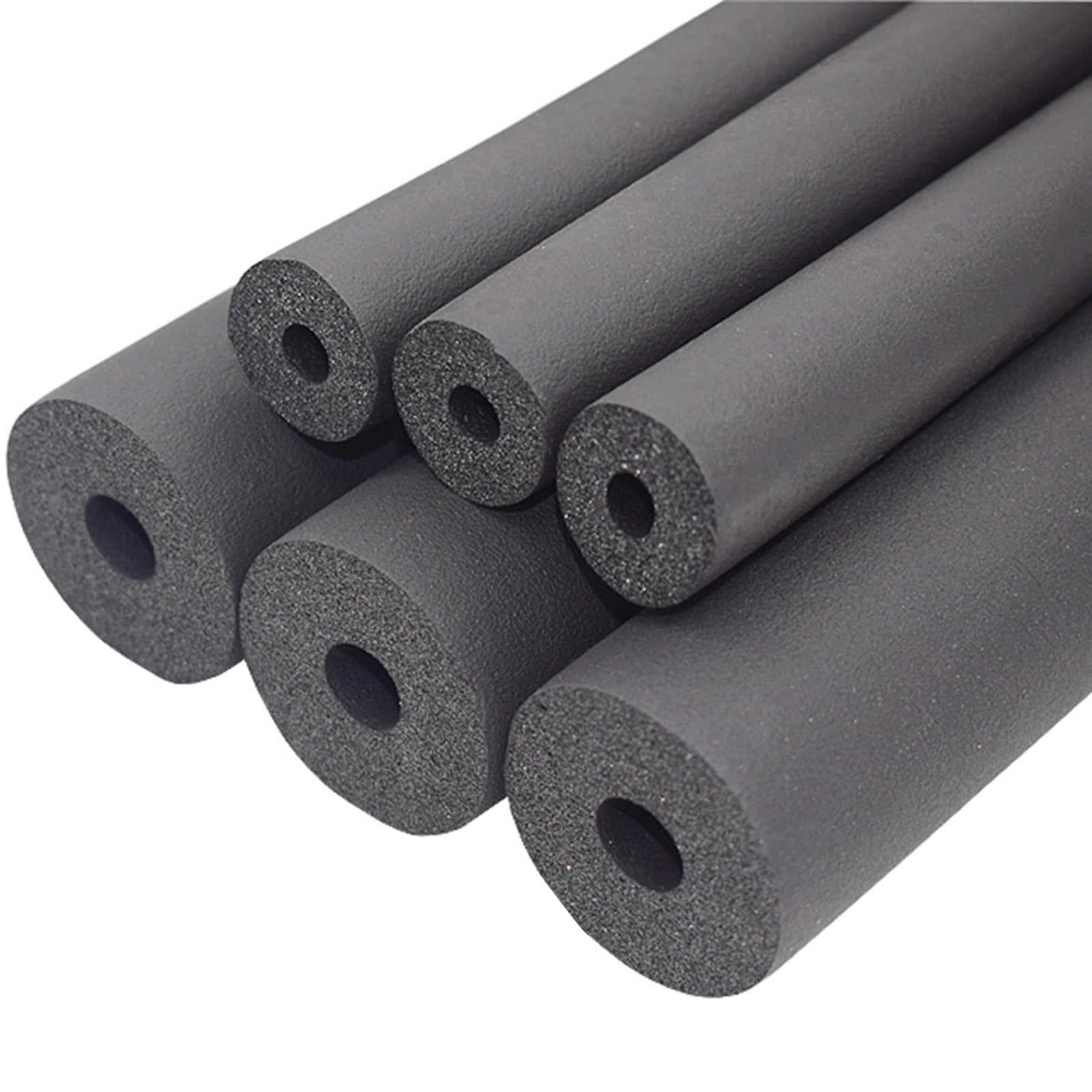 Pipe Insulation Lagging ~ Pack of 1.9 Metre Lengths of 25/30mm Wall (The Thickness of The Black Stuff) 20mm-76mm Pipe (The Hole Down The Middle) Foam Tube(76mm,X30mm)