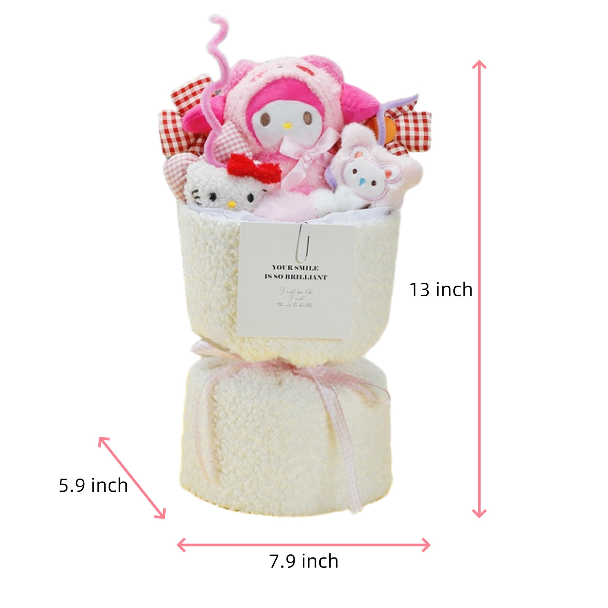 Amazon｜SnugHubぬいぐるみブーケ人形、ハンドメイドアニメぬいぐるみ