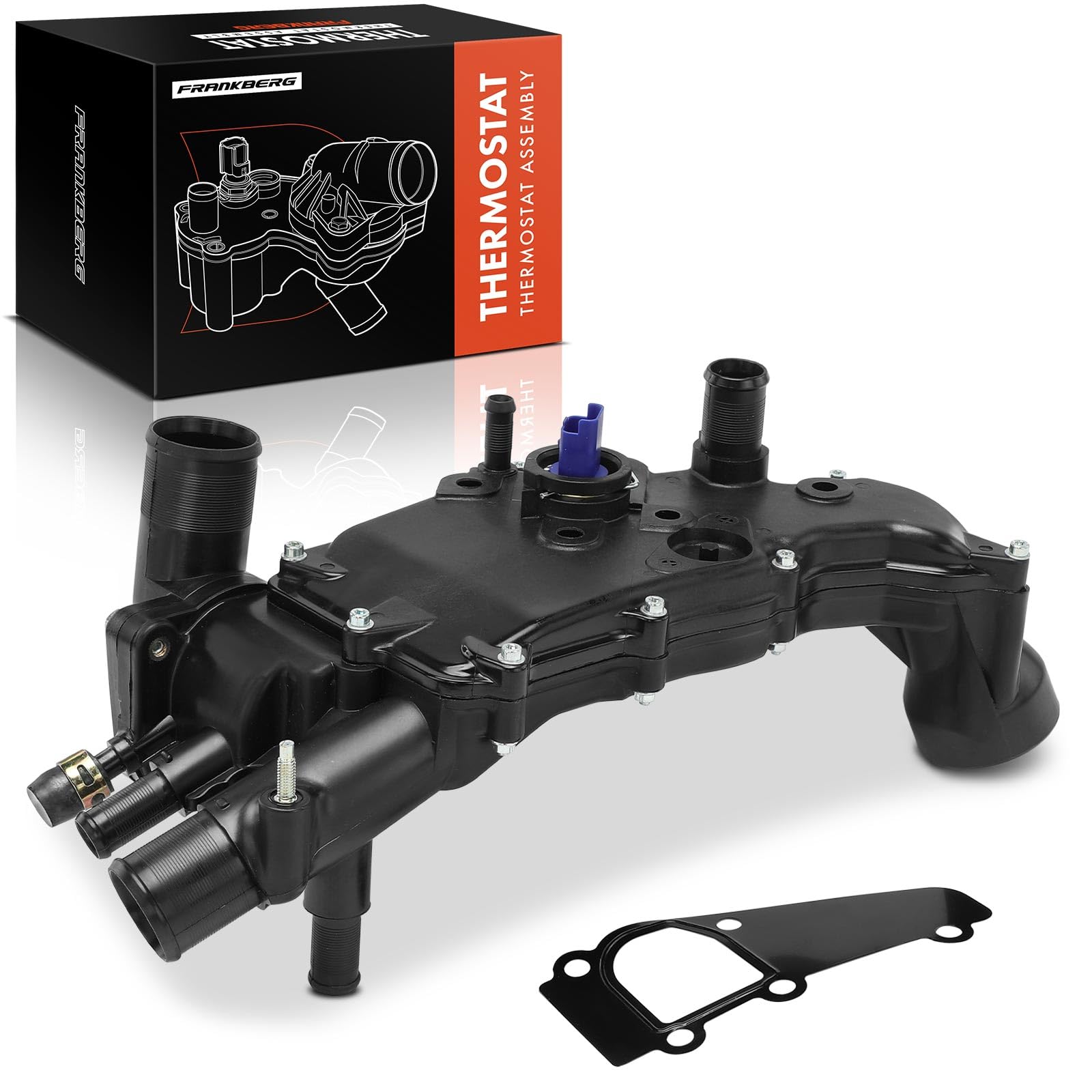 Frankberg Termostato del liquido di raffreddamento 83°C 90751 | Compatibile con: Ducato pianale/telaio 230, Ducato Bus 230, Pianale/telaio Jumper 244, Ducato Van 230