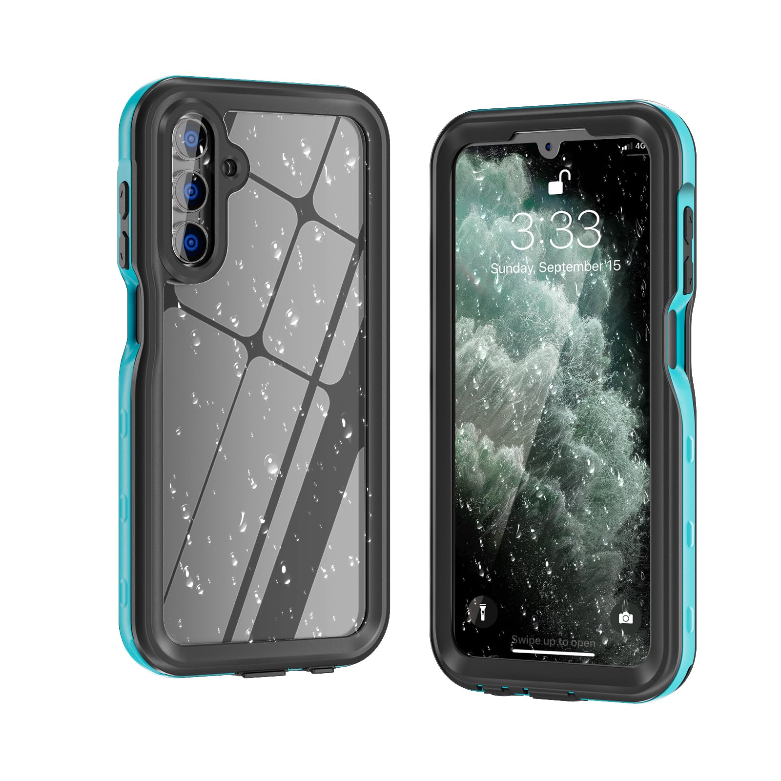 DINGXIN for Samsung Galaxy A15 5G Phone Case Waterproof IP68 Certified Dustproof Shockproof Built-in Screen Protector Full Body Case for Samsung