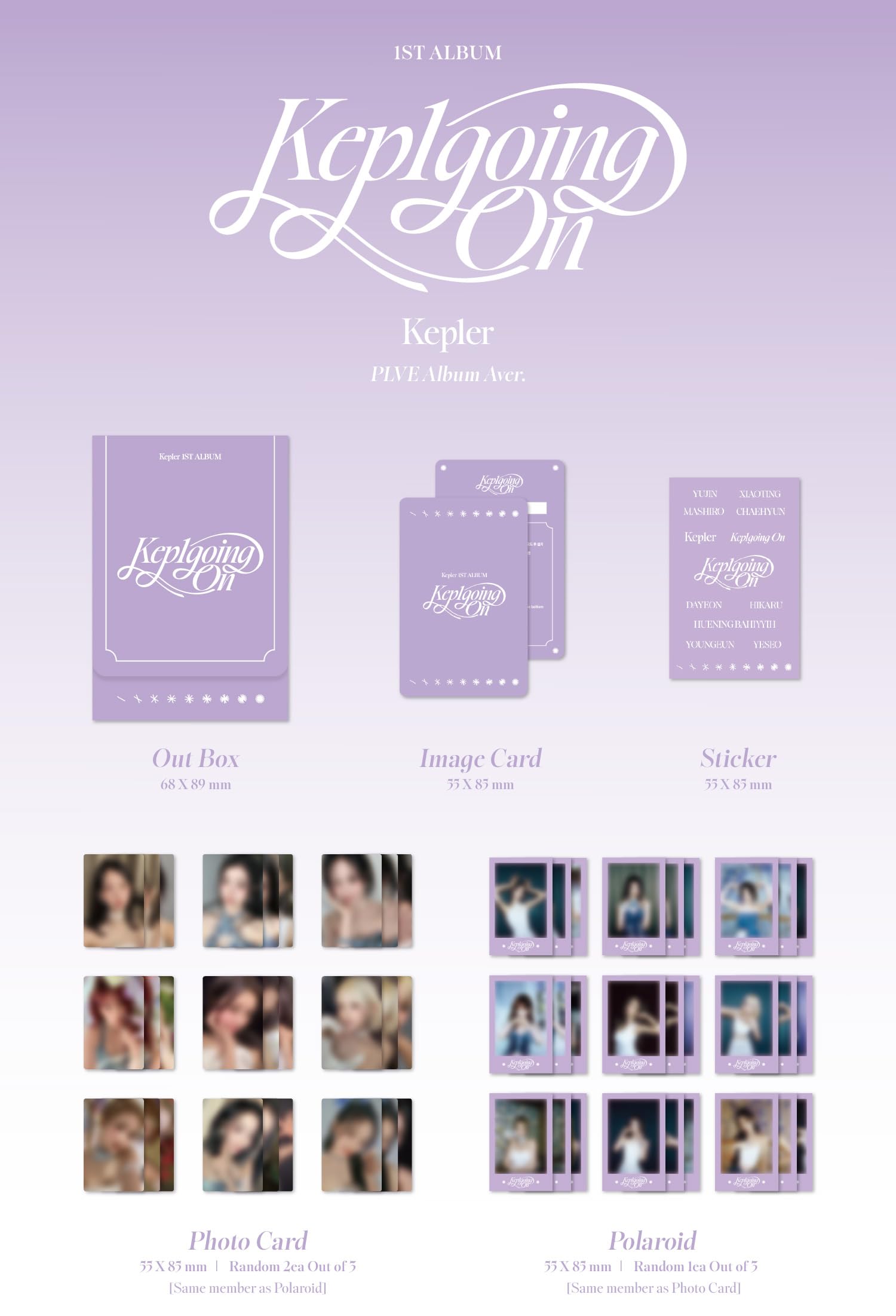 Kep1er Kep1going on 1st Album PLVE Version with Tracking Sealed Kepler (Random Version)