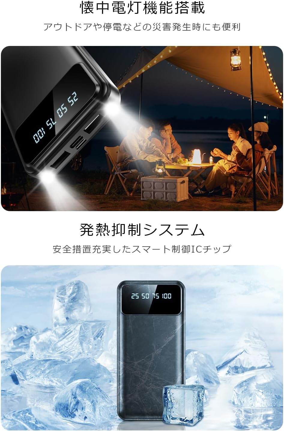 Amazon | モバイルバッテリー 40000mAh スピーディー充電 旅行