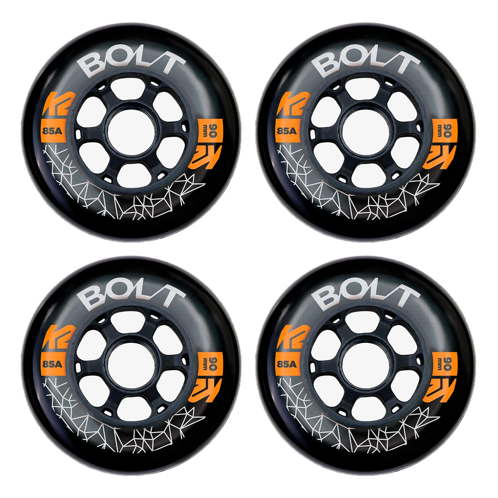 K2 BOLT 90mm/85a 4-Pack Wheelset 2022