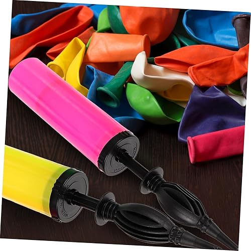 Miniatura 8 de LIFKOME 6 piezas de soplador portátil al azar para yoga, flotadores de yoga, mini ejercicio, herramienta antideslizante, globos de decoración, bomba