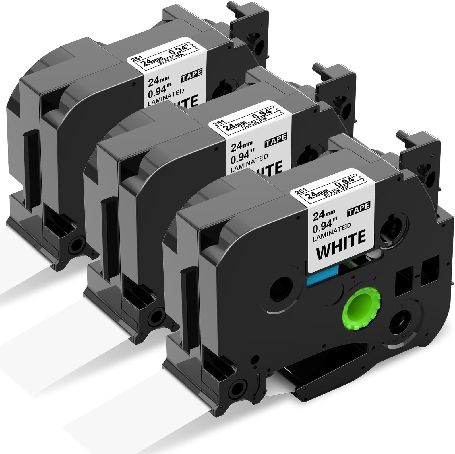 Nineleaf kompatibel Schrumpfschlauch Band für Brother P-Touch HSe-621 HSe621 HS621 HS-621 PT