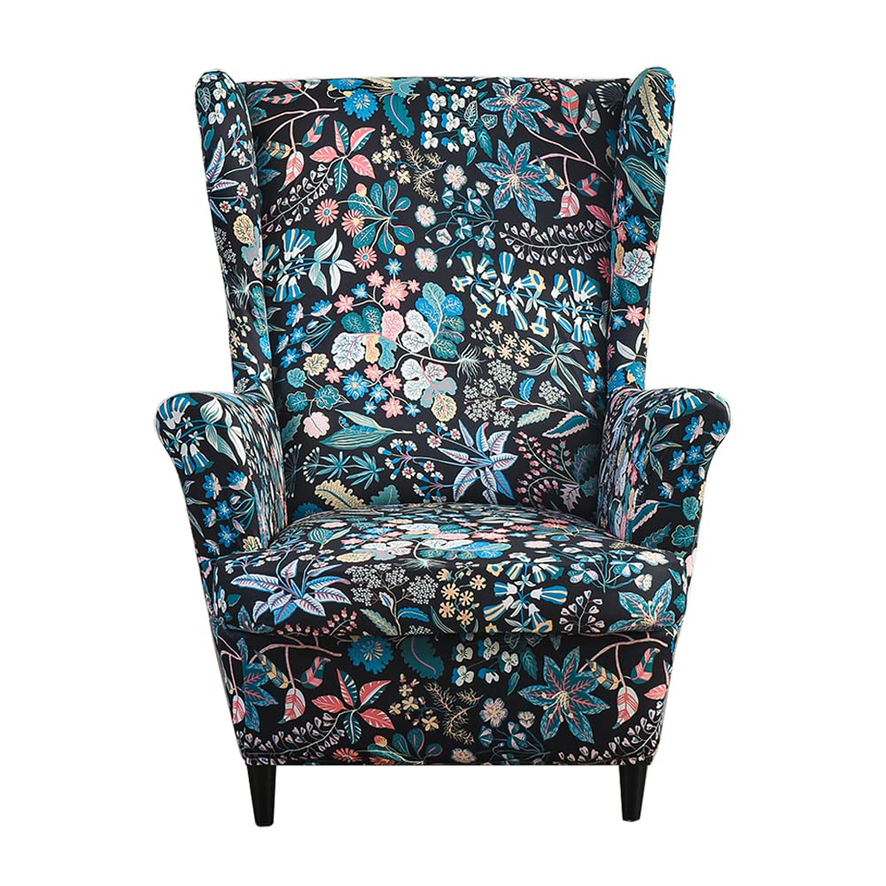 Copripoltrona Con Orecchie 2 Pezzi - Fodera Elastica Per Poltrona, Design Elegante, Taglia Unica - Foto 9