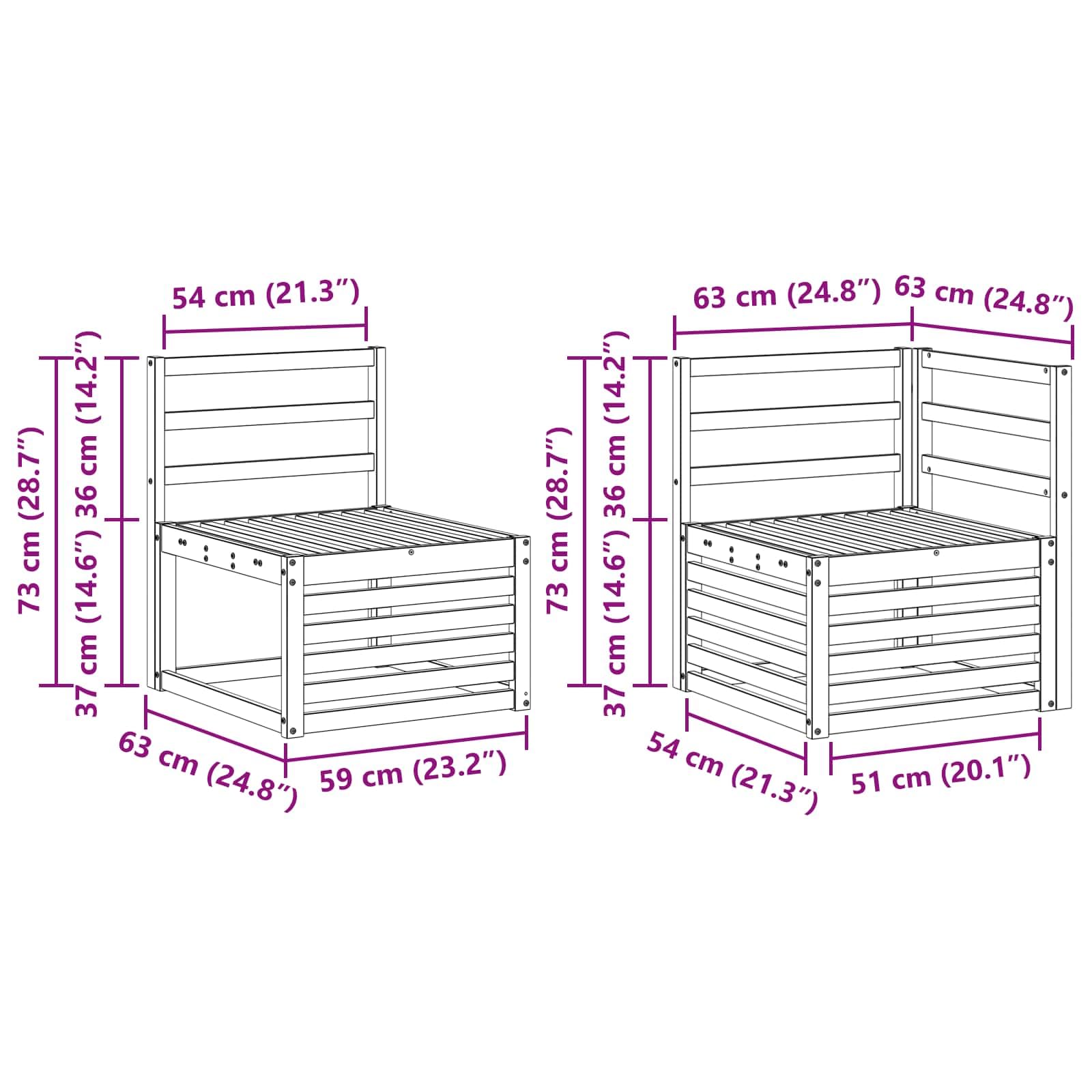 Gartenmöbelset 10-teilig aus massivem Akazienholz wetterfestes Outdoor-Möbelgarnitur für Terrasse Balkon Garten Essgruppe Sitzgruppe mit Tisch Stühlen und Sofas