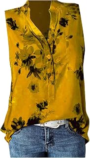 DASEIS Sexy Tops for Women, Pop Soft Cold Shoulder Sleeve Undershirt Women Work Autumn V Neck Flowe Undershirt Slimming Buttons Tank Womens
