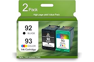 Replacement HP 92 93 92XL 93XL Ink Cartridges for Photosmart Printer
