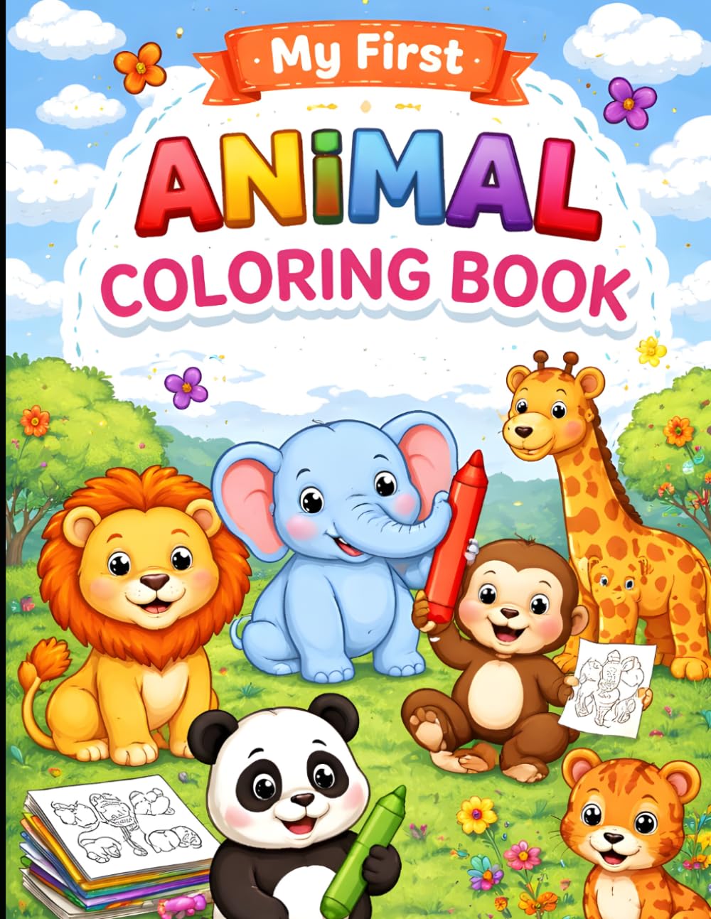 My First Animal Coloring Book: Fun and Easy Coloring Book for Kids