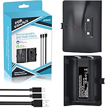 Xbox One Controller Battery Pack, 2 Pack 1400mAh Rechargeable Battery for Xbox One/One S/One X with LED Indicator (Not for Xbox Series X/Xbox Series S)