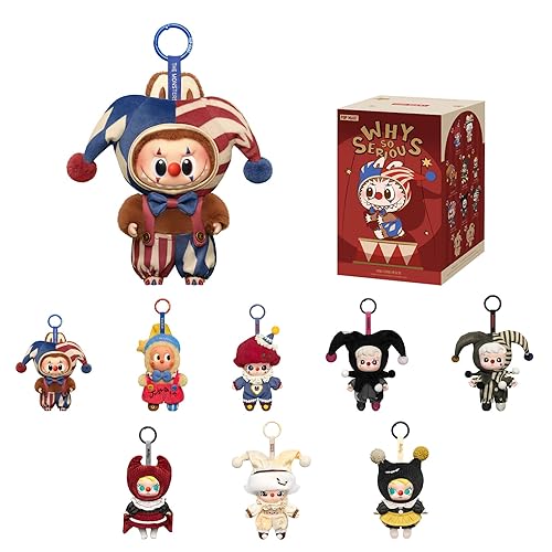 POP MART WHY SO SERIOUS Series Plush Doll Pendant Blind Box, Collectible Toys Charm, Holiday Birthday Gifts for Girls and Boys, Single Box - Single Box