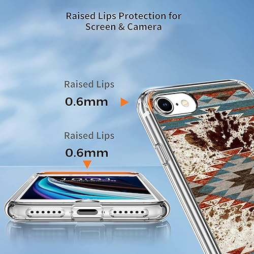 Miniatura 7 de Funda de TPU transparente con diseño de collage vintage estético para iPhone 7, iPhone 8, collage de academia oscura, a prueba de golpes, para