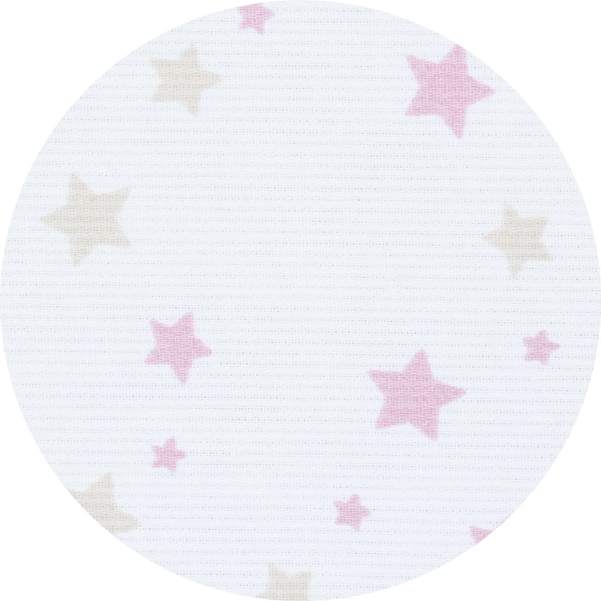 babybay Paracolpi in piqué adatto per modello Boxspring XXL, bianco mix di stelle sabbia/bacca