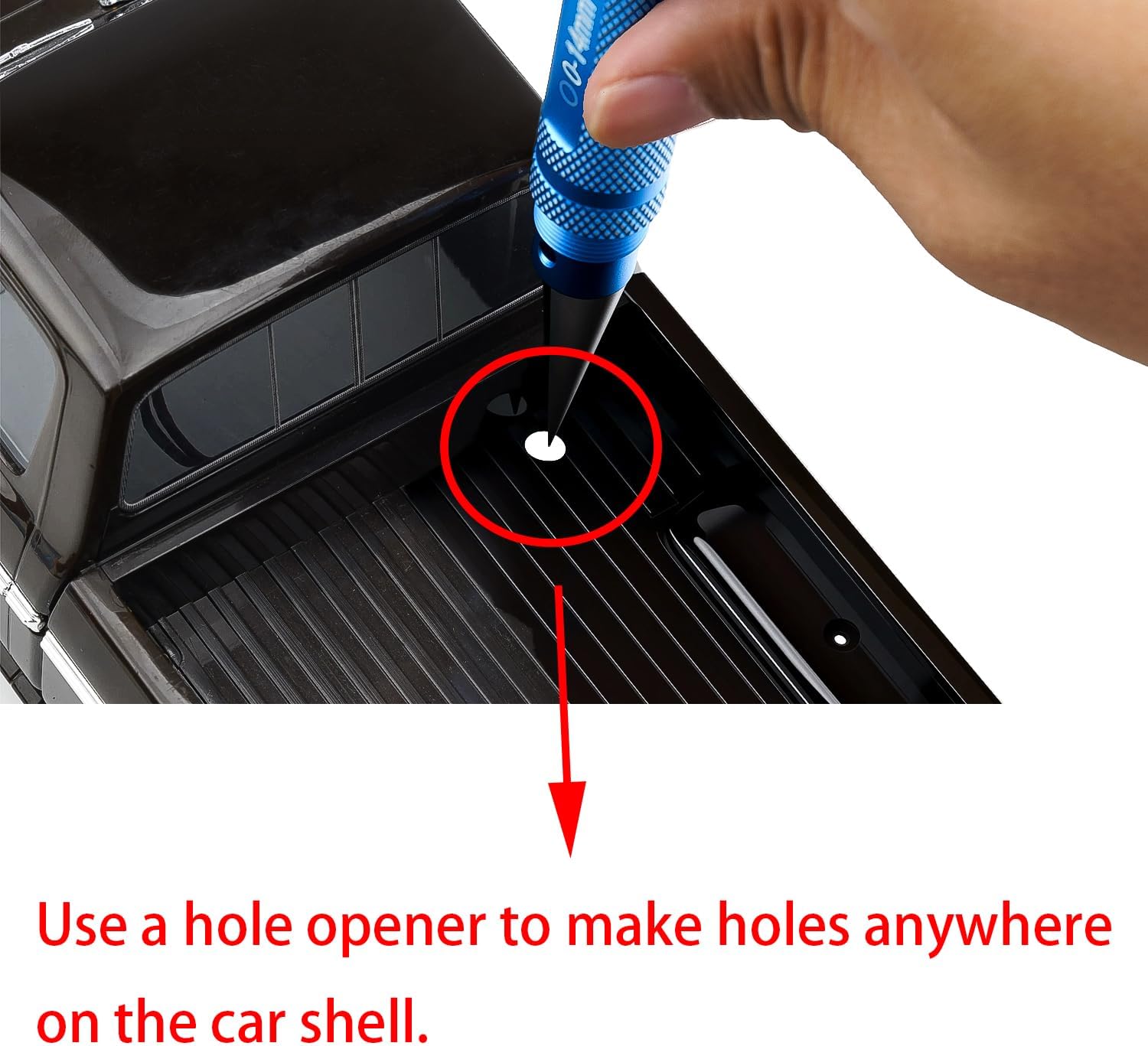 Aluminum Roll Bar with 4 LED Light Bar Roof Lamp Set for 1/18 TRX4M F-150 High Trail Crawler Truck,Chrome