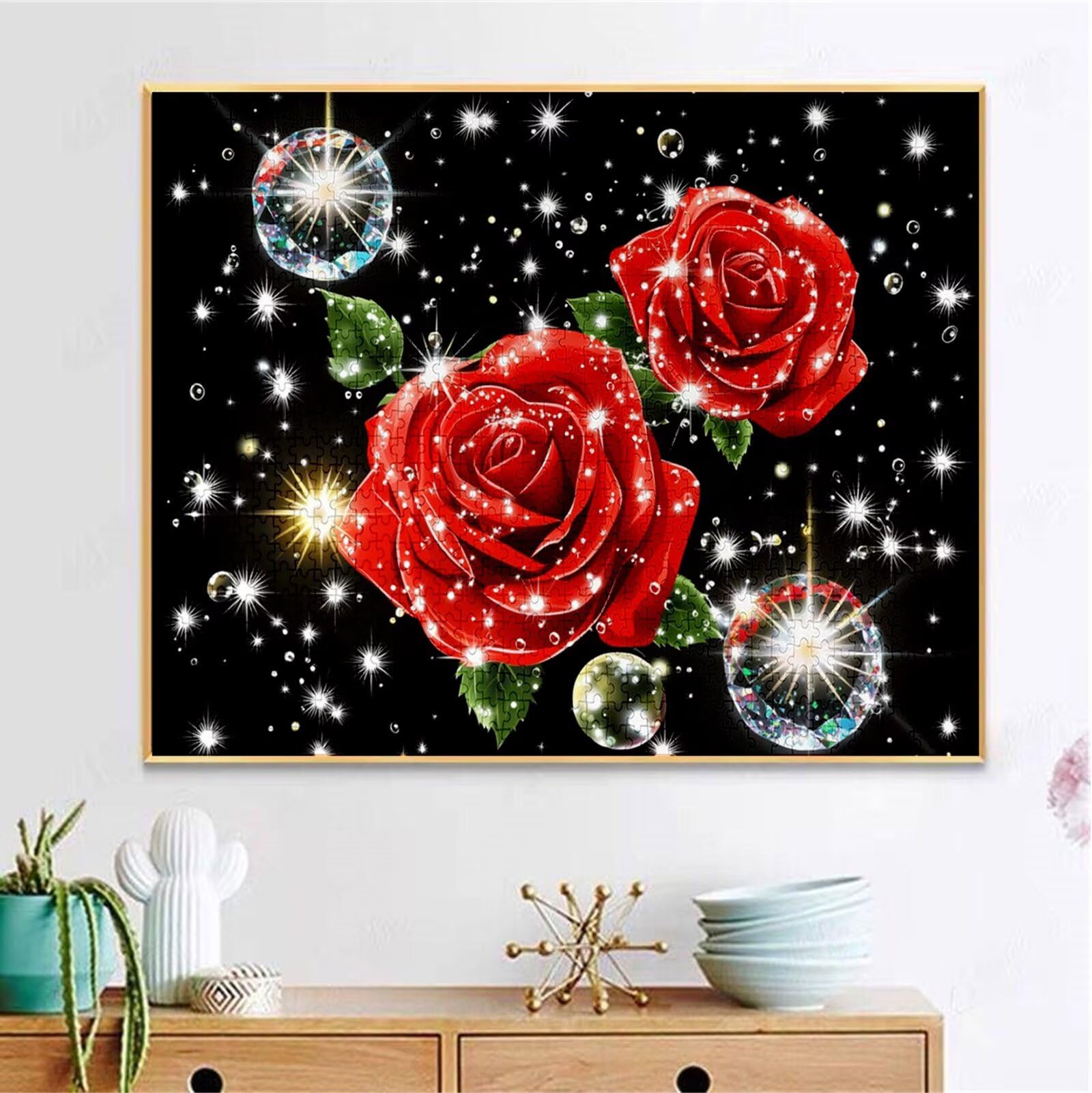 Puzzle 5000 Pezzi, 3 4 5 Anni Puzzle Rosa 6 7 8 Anni Giochi Educativi Sostenibili Con Motivi Per Adulti Da Gioco in Legno Di Alta Qualità Jigsaw Fiore per Gioco Familiare, 2026 Regalo Natale H-1655
