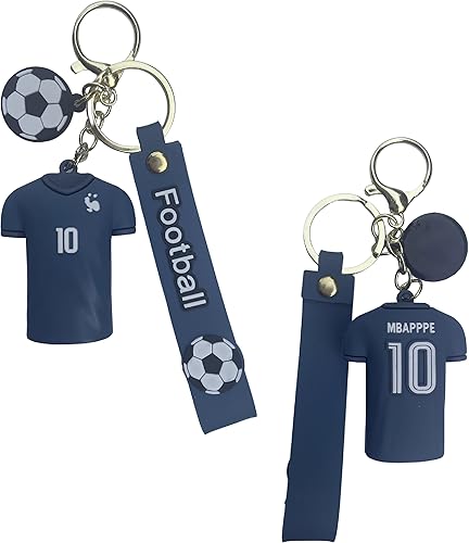 Mikella - Llavero de jersey de la Copa Mundial de Fútbol, Moda Creativa, Llavero con colgante de jersey deportivo