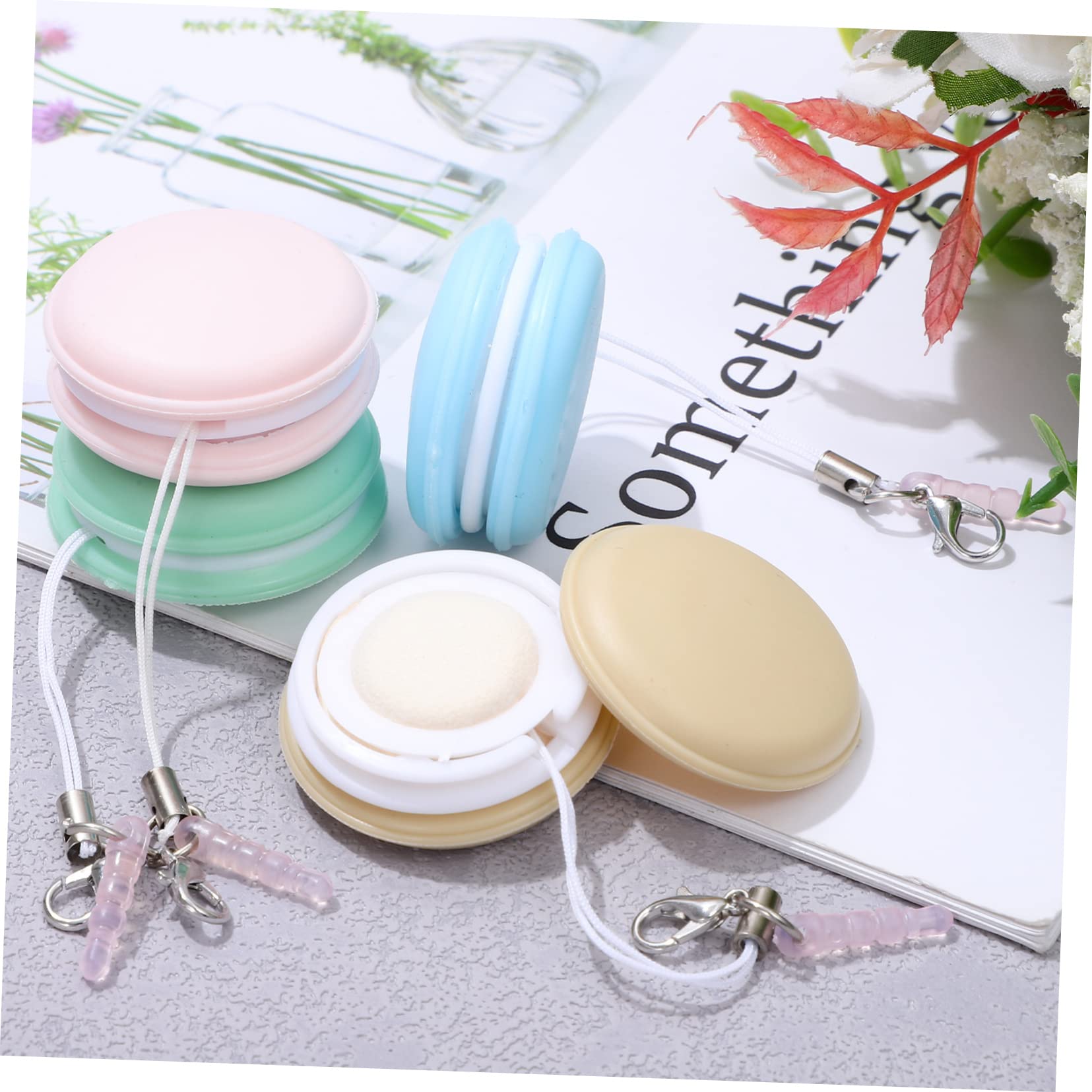 Housoutil 16pcs Macaron Screen Cleaners Decorative Phone Lanyards Pendants Cleaning for Phones Tablets More for Friends Family