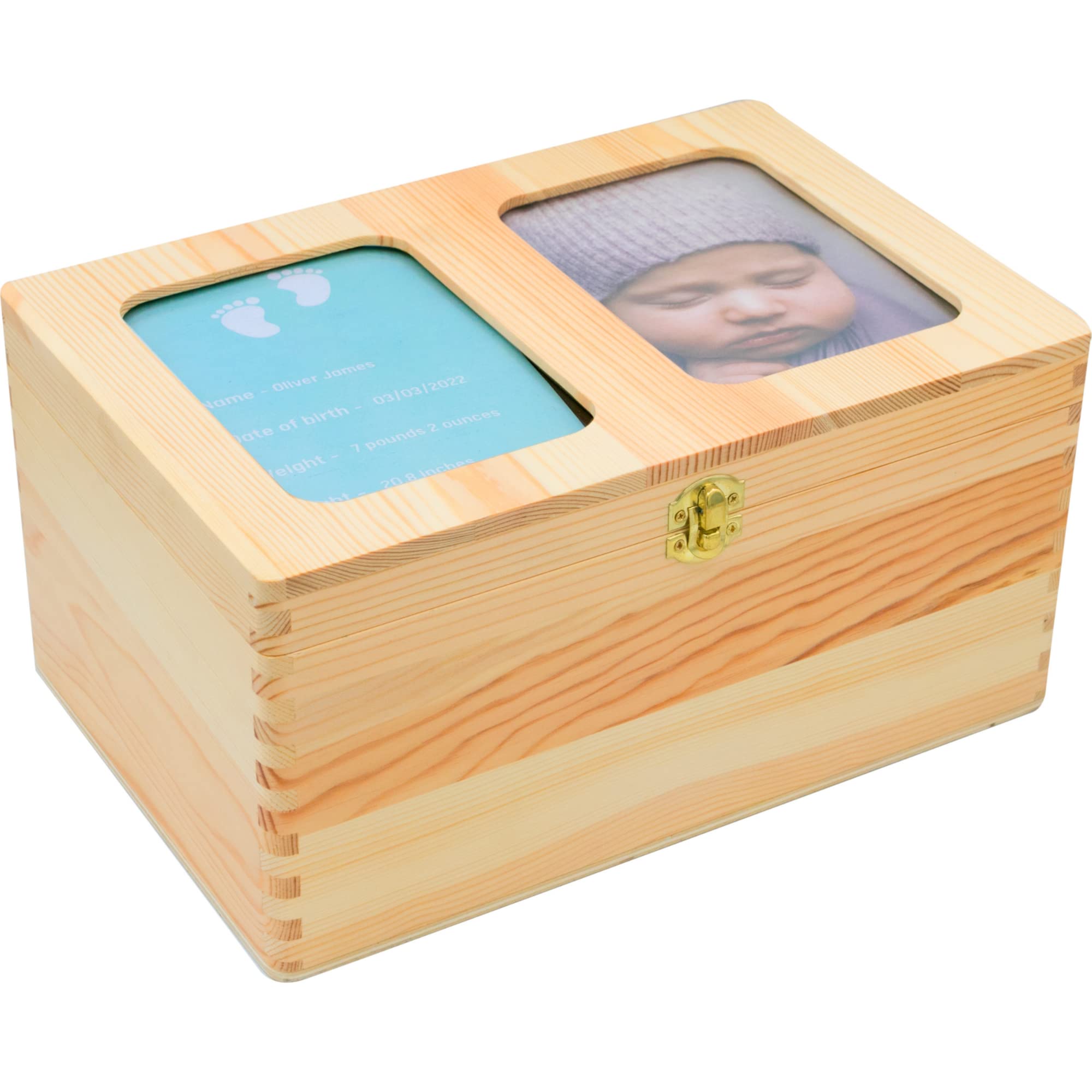 Buy Baby Keepsake Box Large Sized Wooden Baby Memory Box Store All of Those Precious Gifts