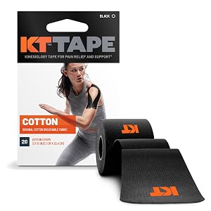 KT Tape Original Cotton Elastic Kinesiology Athletic Tape 20 Count 10 Precut Strips