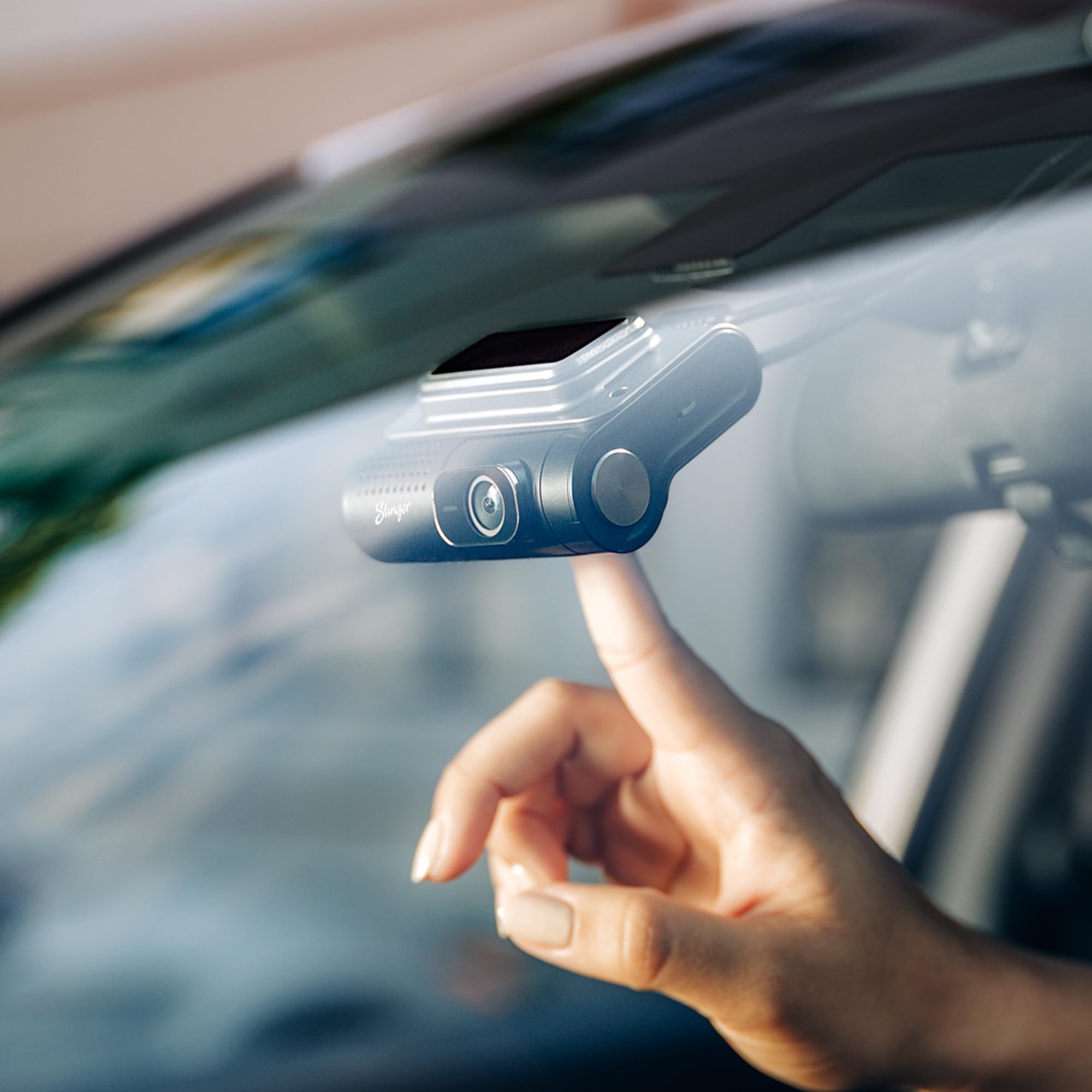 Stinger OPSIS Universal 2k Quad HD (1440p) Front & FHD Rear Dash Camera, Built-in Wi-Fi & GPS, ADAS, Parking Surveillance, Mute Notifications, Smart App, 32gb MicroSD Included