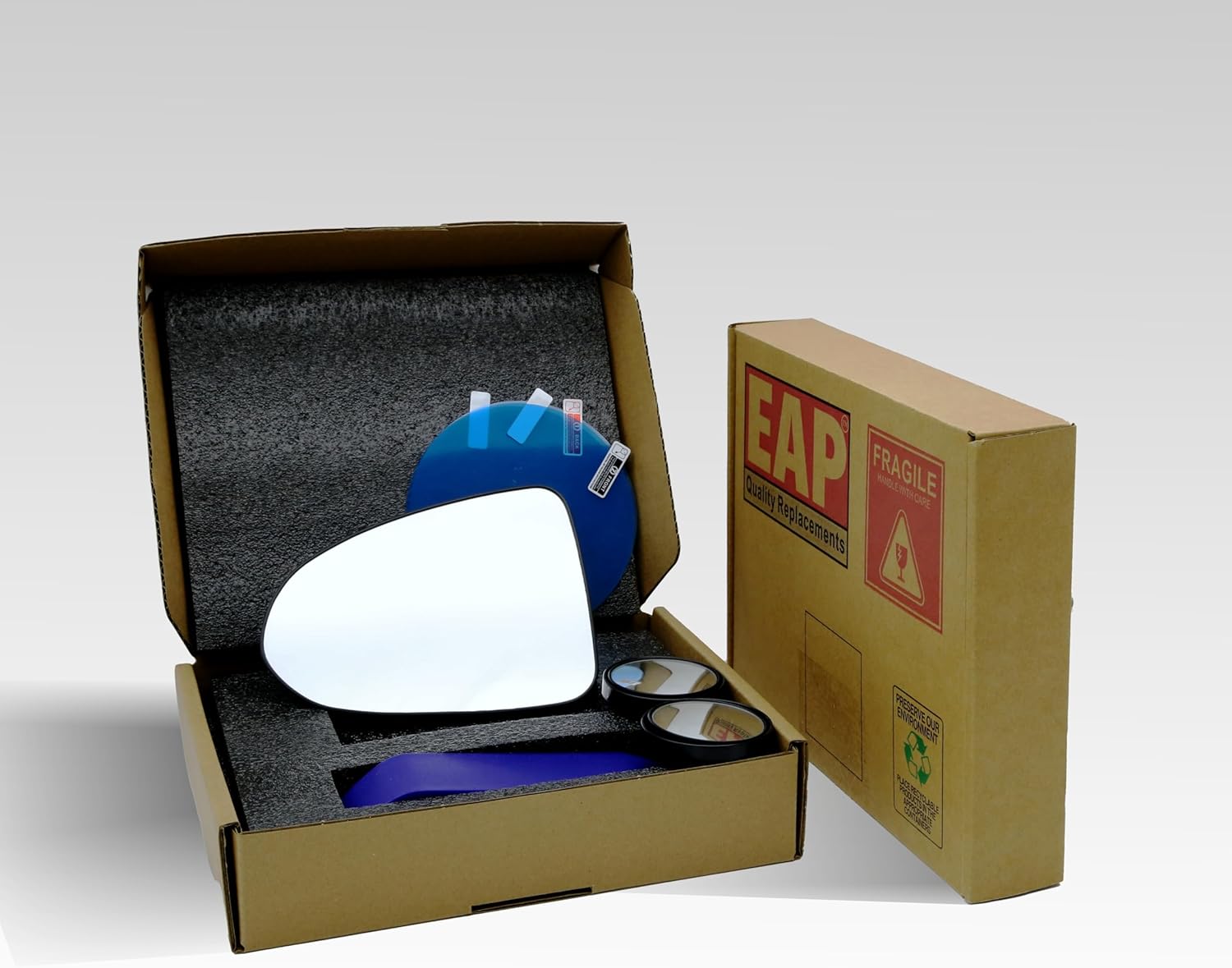 EAP Driver Side Mirror Glass Compatible with Hyundai Sonata 2020-2023, Heated 87611L0000 HY1324146