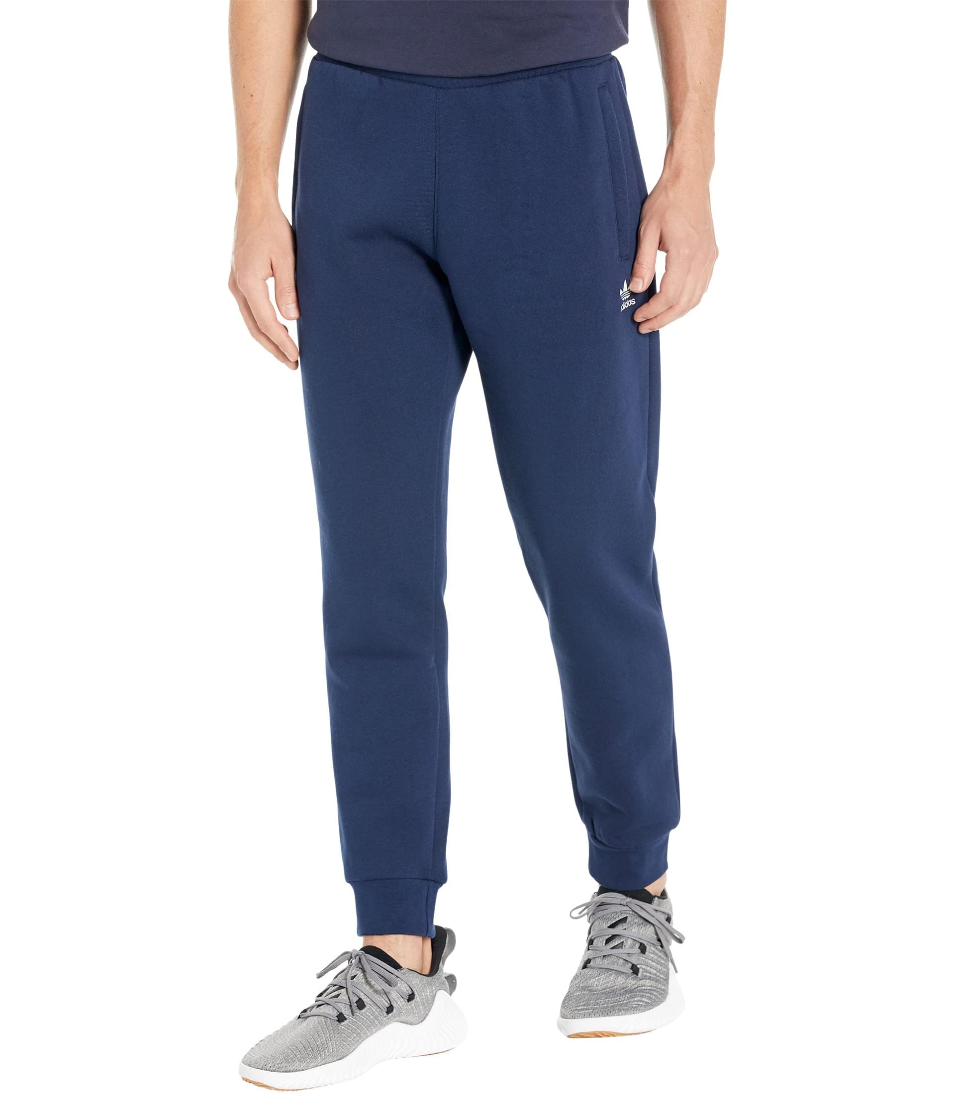 adidas Originals Men's Trefoil Essentials Pants, Night Indigo, Small