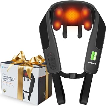 CooCoCo FSA Eligible Cordless Neck Massager with Heat