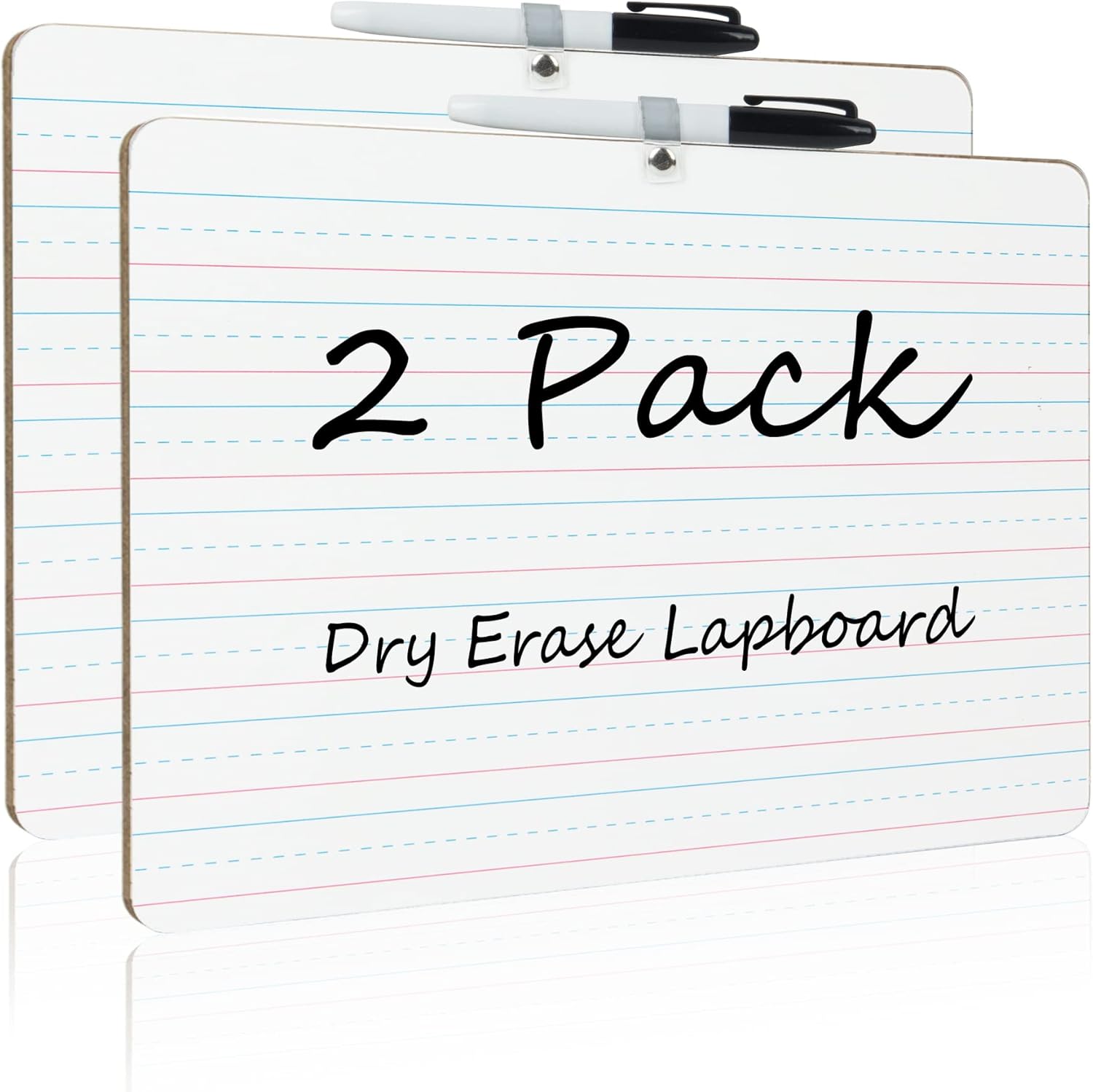 Grope Dry Erase Lapboard with A Pen, Double Sided