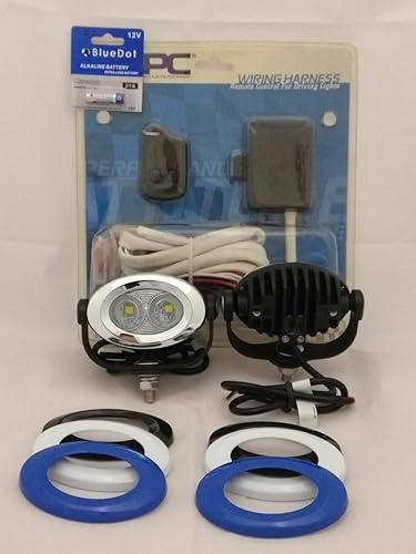 Miniatura 3 de 6000K LED Auxiliar Conducción Niebla Foglights Foglamps Kit para BMW R1150RT (todos los años)