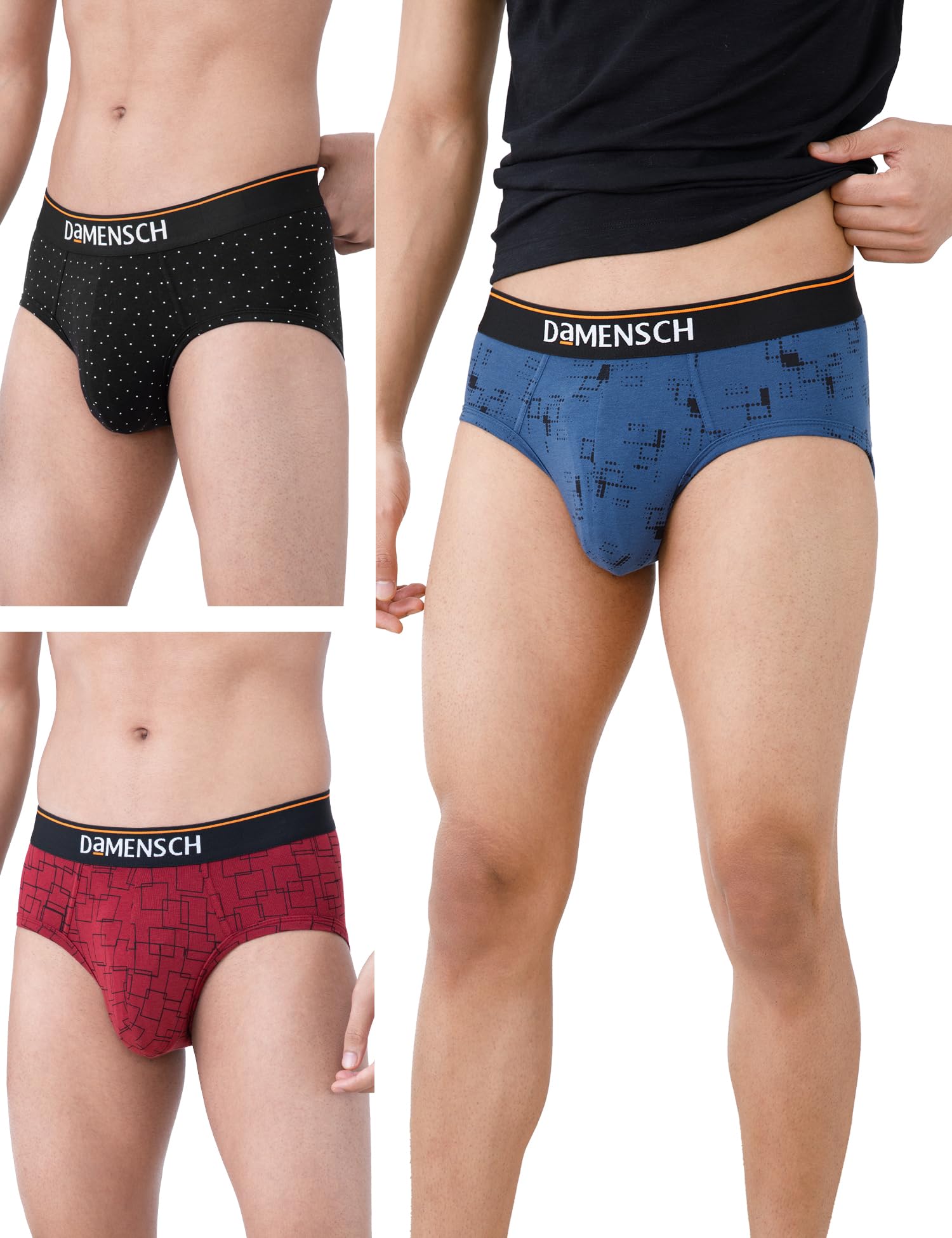 DAMENSCHMens Deo-Cotton Printed Group 5 Underwear (pack of 3)