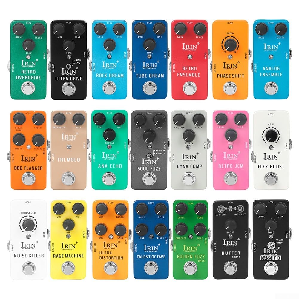 Wielofunkcyjny gitarowy Wah Distortion Delay Reverb(RS20 Green)