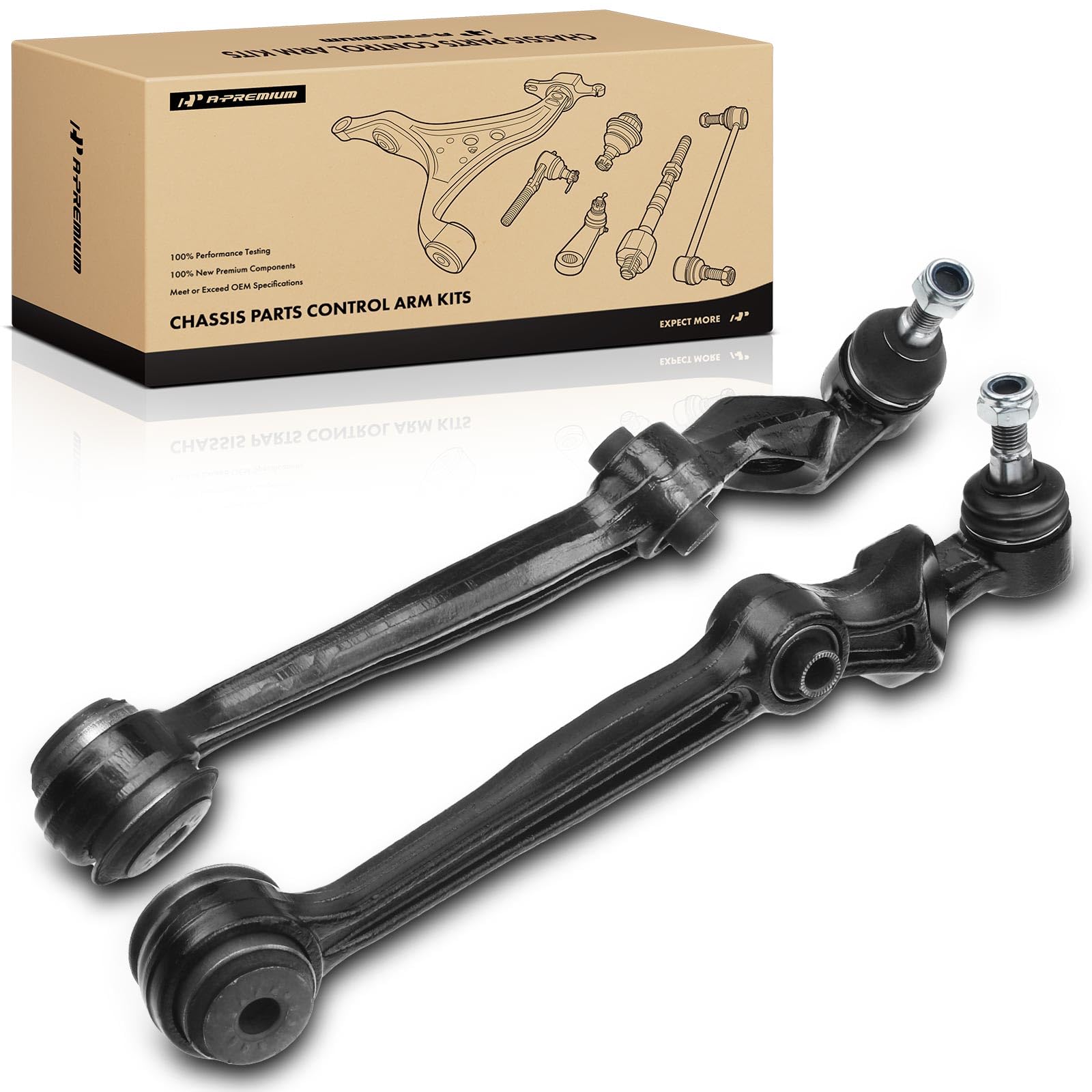 Amazon.com: A-Premium 2 x Front Lower Control Arm, with Ball