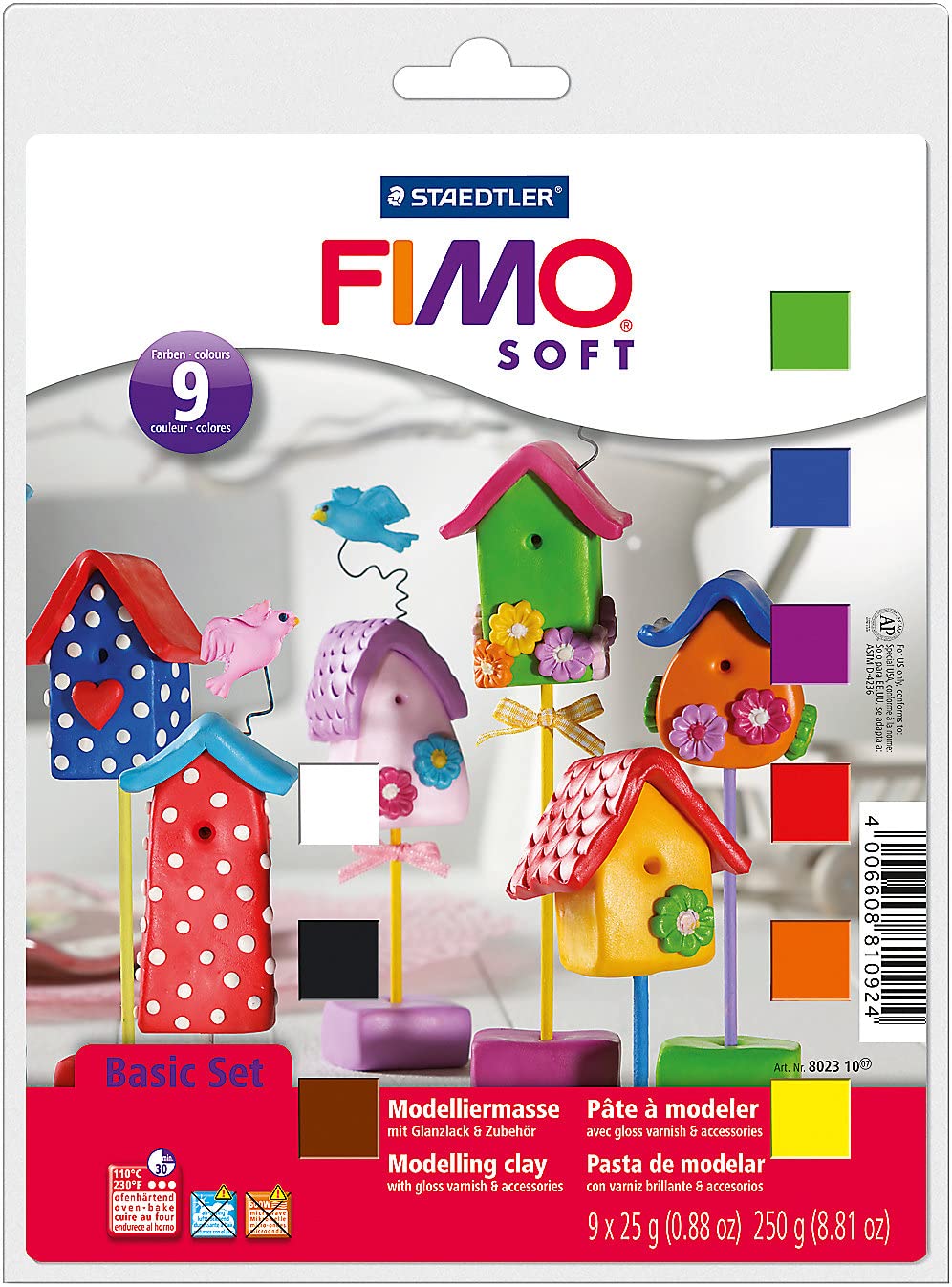 Set Fimo de base pour création de bijoux et modelage de loisirs créatifs