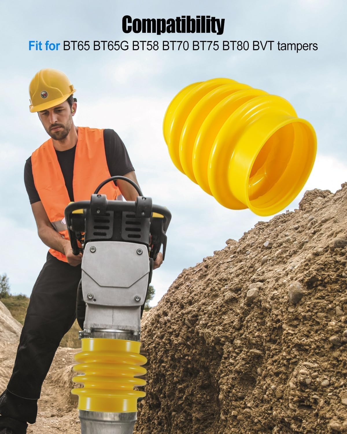 Bellows Boot 54020501 Fit for BT65 BT65G BT58 BT70 BT75 BT80 BVT Tampers, Tampers Bellows Boot Replace 54210252