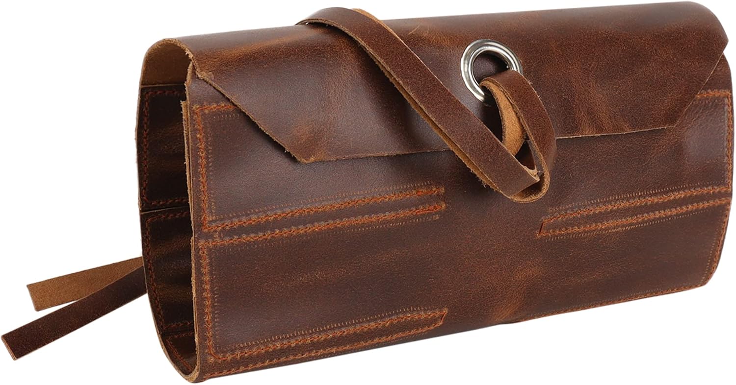 Vintage Leather Tool roll up Pouch, Portable Wrench Kuwait Ubuy