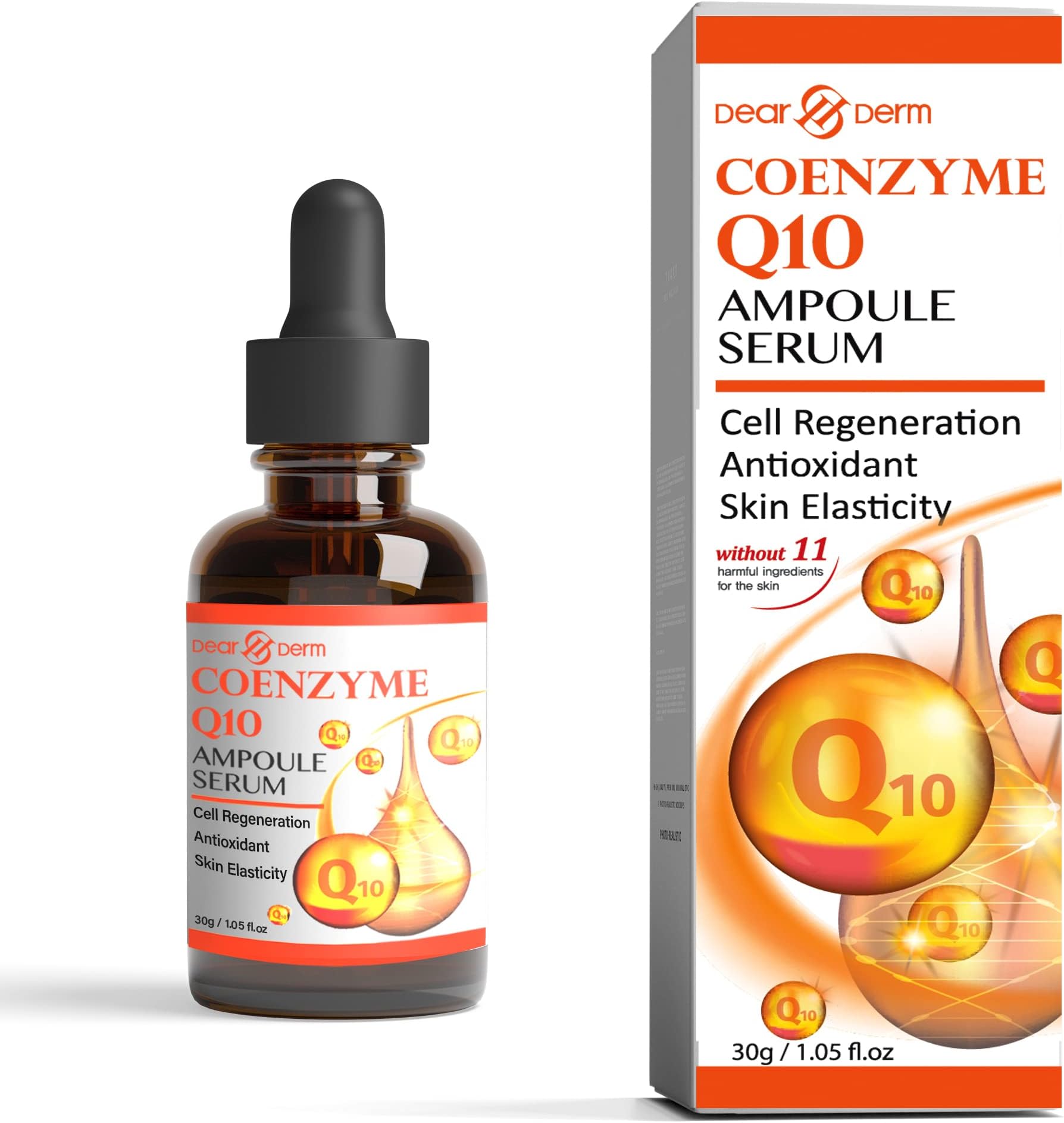 Dearderm Intense Solution Ampoule Serum for Face 1.05fl.oz/30ml - (COENZYME Q10)