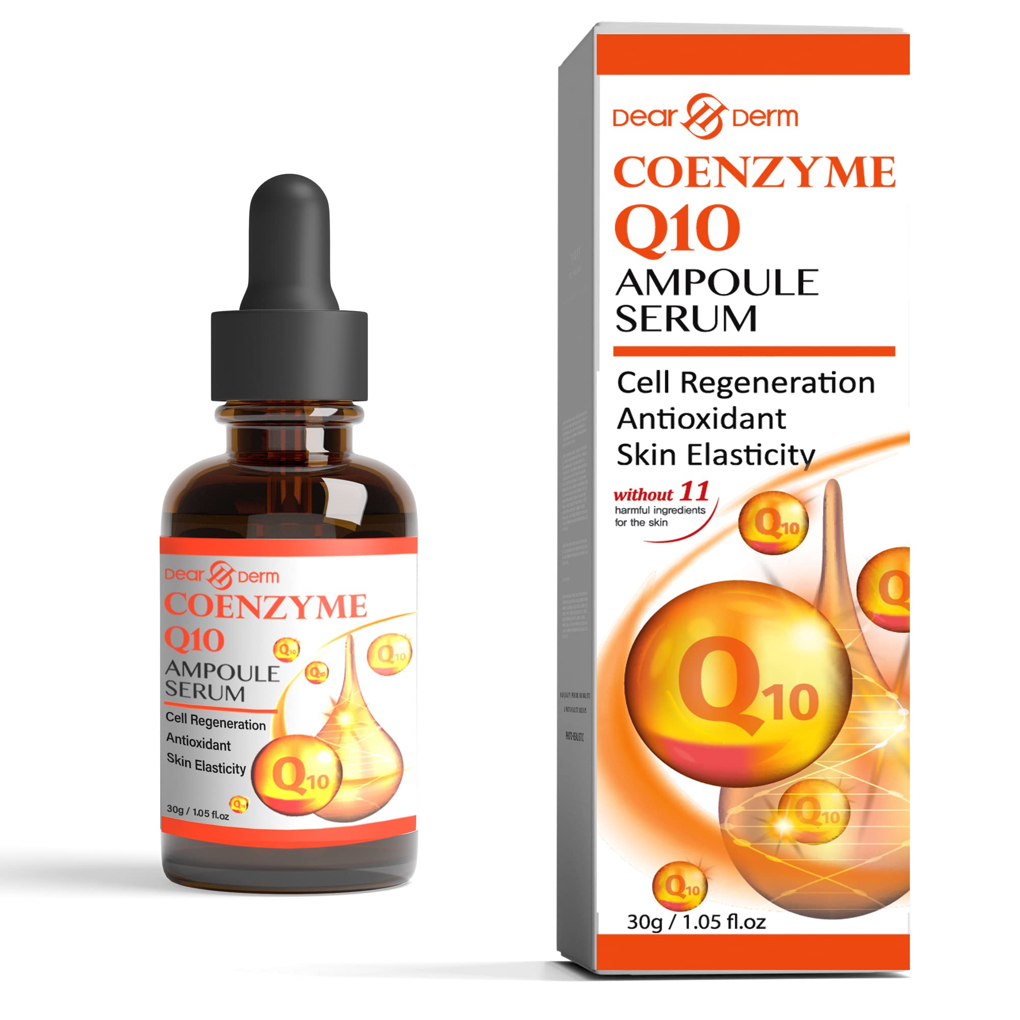 Dearderm Intense Solution Ampoule Serum for Face 1.05fl.oz/30ml - (COENZYME Q10)