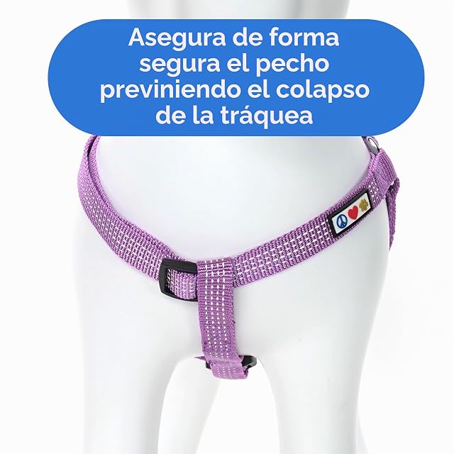 Foto 8 de 8 de Pawtitas Arnés ajustable reflectante para perro mediano, tanto para cachorro como para perro mayor, S