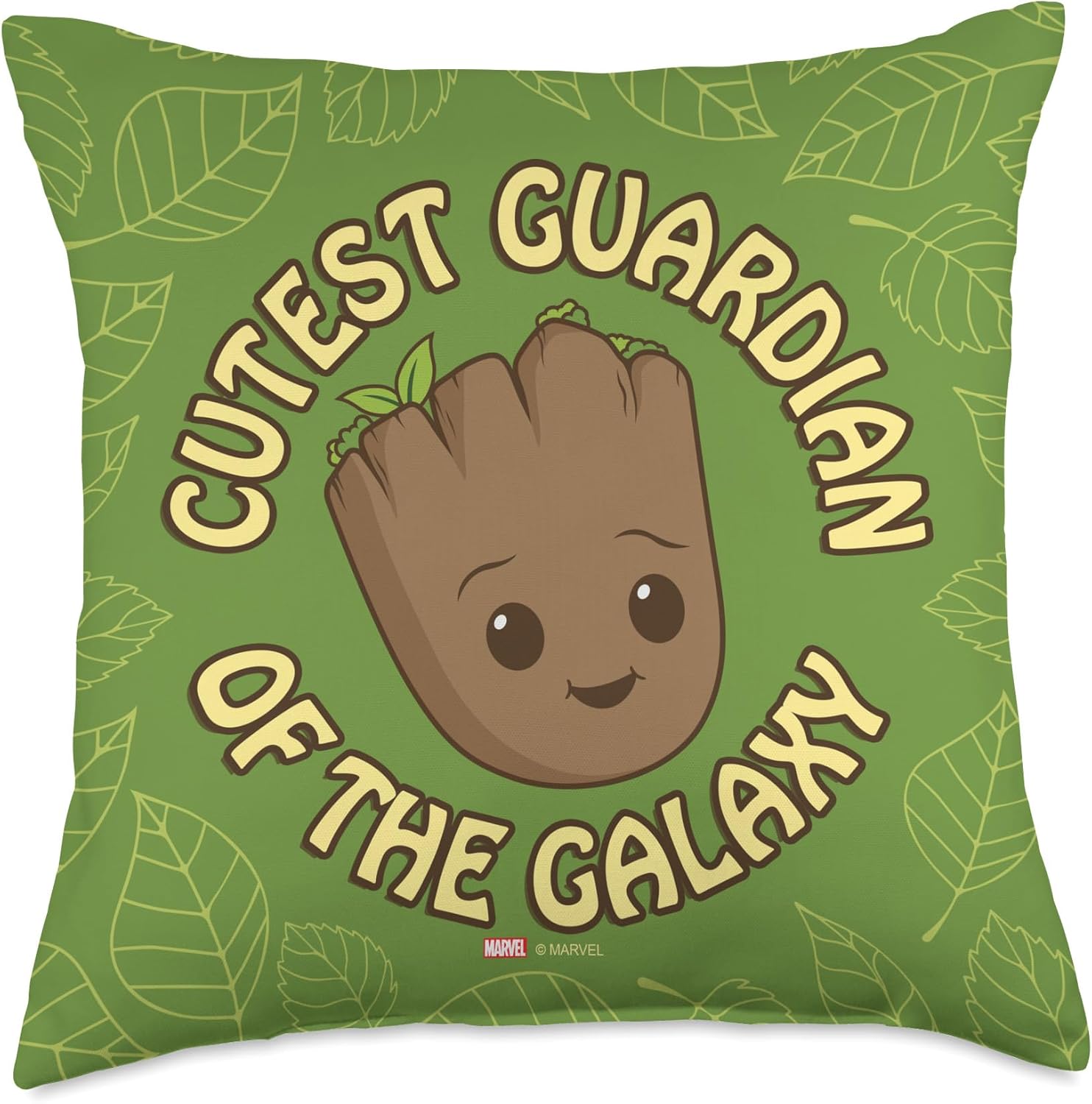 Marvel Studios I Am Groot Cutest Guardian in the Galaxy Throw Pillow