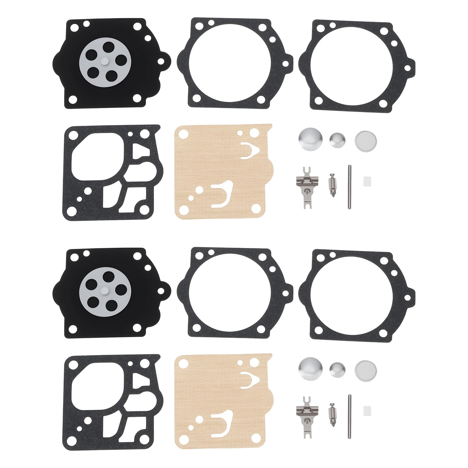 Be In Your Mind 2Set Carburetor Repair Rebuild Kit 502445901 504-K10-Rwj Compatible With Husqvarna K960 K970 Compatible With Walbro K10-Rwj