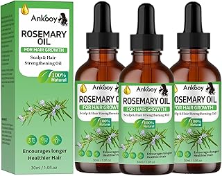 3 Pack Rosemary Oil for Hair Growth,Rosemary Hair Growth Oil,Hair Strengthening Serum for Dry Damaged Hair,Hair Loss Treatment & Thickens Hair,Scalp Care Promotes Hair Thickness for Men Women