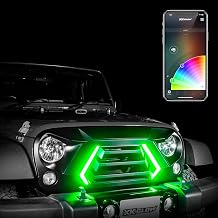 طقم شواء LED XKGLOW XK-Grill-JK1 XKCHROME لسيارة JK Wrangler