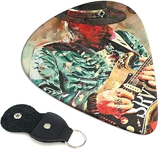 Stevie Guitar Ray Singer Vaughan Guitar Picks - Guitar Accessories-Guitar Picks for Acoustic GuitarUkulele- Natural Feel ...
