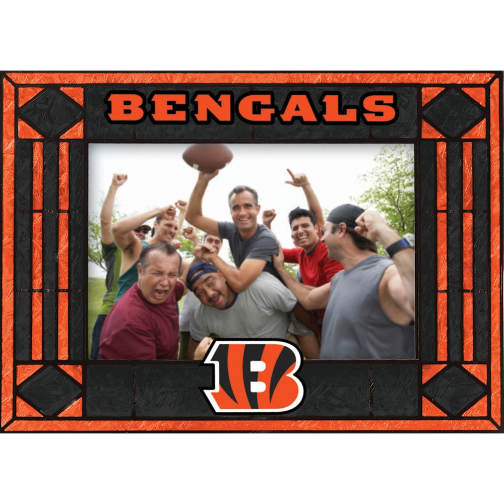 Cincinnati Bengals Art Glass Horizontal Frame