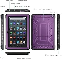 Vista 2 de DJ&RPPQ [Ligera] Funda resistente de cuerpo completo para tableta 2022 de 8 pulgadas (solo 8 pulgadas, 12 generación, versión 2022), con protector