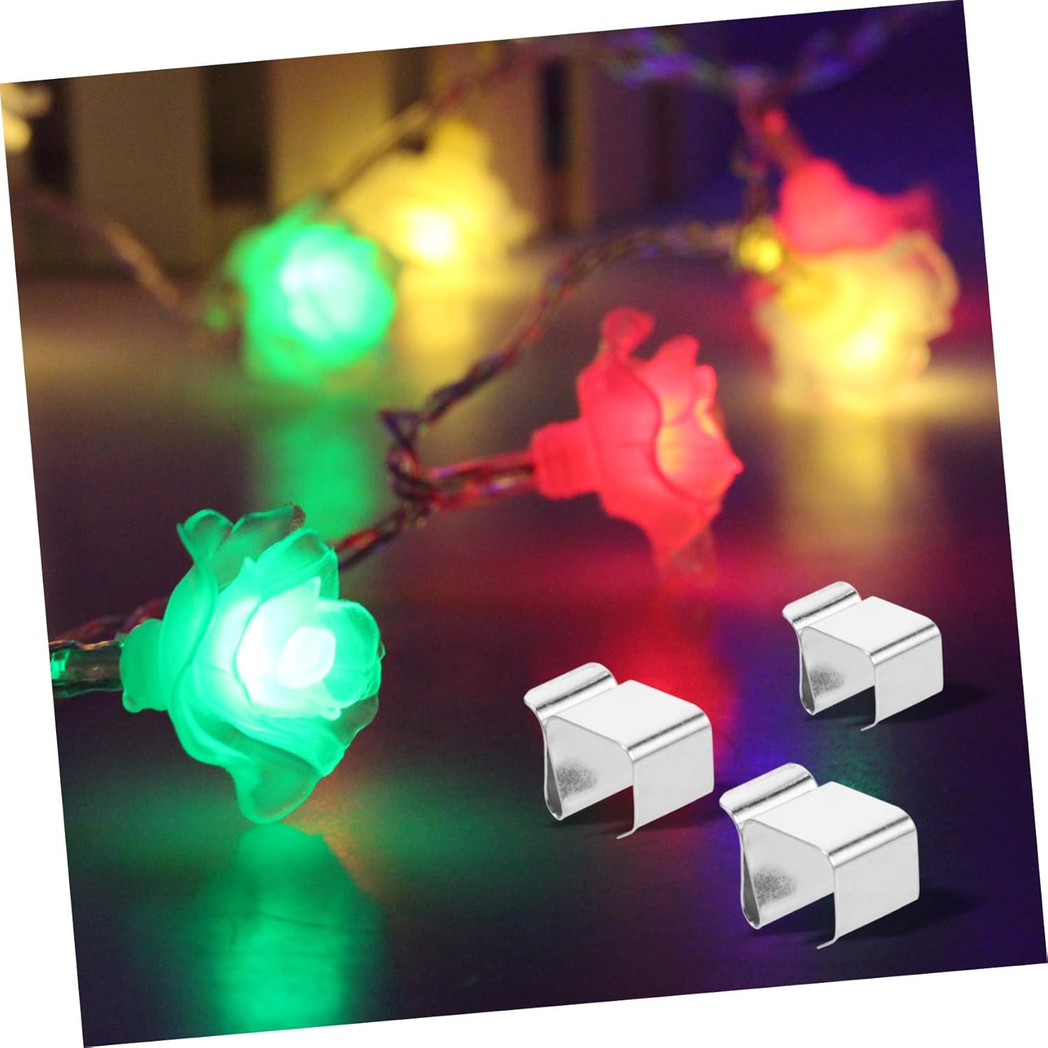 PRETYZOOM 3sets Outdoor Lighting Hooks Christmas Light Clips Metal Gutter Hooks Easy Install for Holiday Decor 50pcs*3