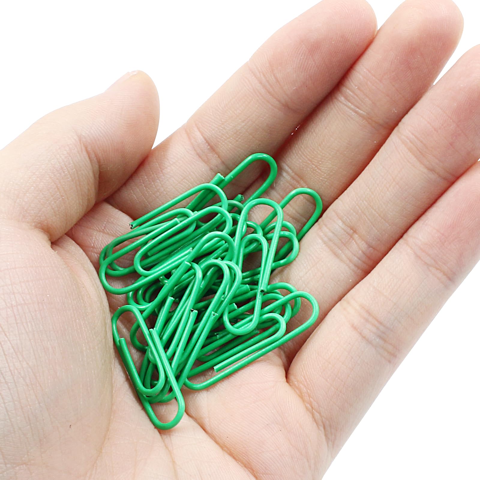 200 Pcs Paper Clips 1.1 Inch Small Paper Clips Colored Paperclips In Clear Acrylic Holder For Bookmark Organize Home Office School Supplies (Purple - View #2